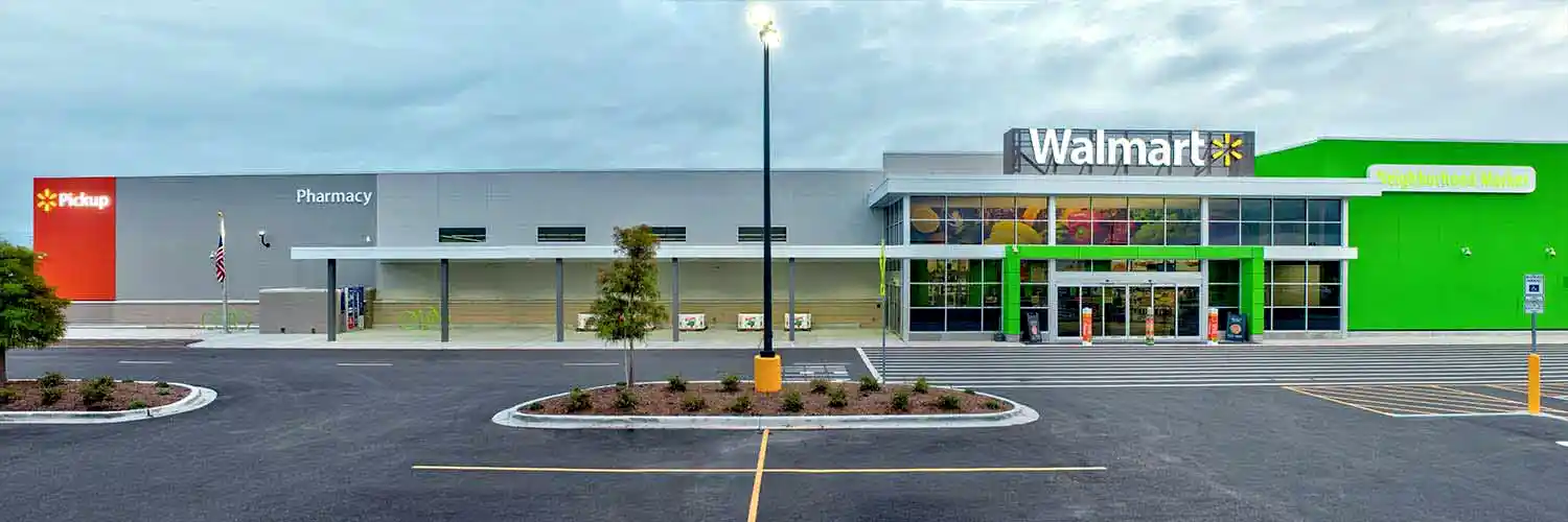 Exterior Commercial Photography of a Walmart